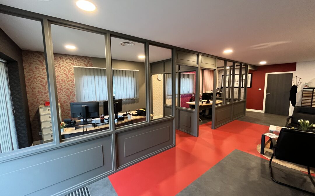 🌟 Dordogne Isol Confort et Lagorce Rénovation dévoilent leurs nouveaux bureaux logistiques faits sur mesure par nos menuisiers et embellis par nos peintres !